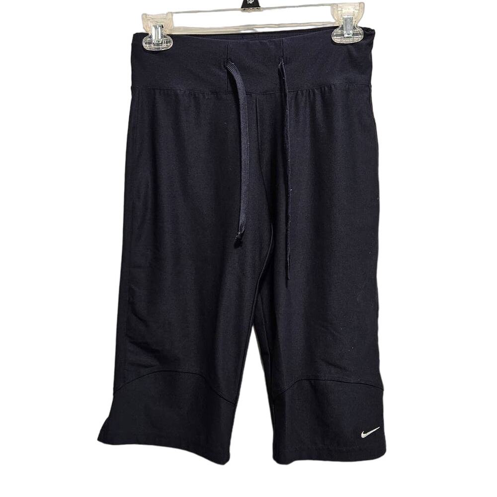 Women's Nike Capri Small (4-6) Polyester/Spandex Black Stretchy Comfy